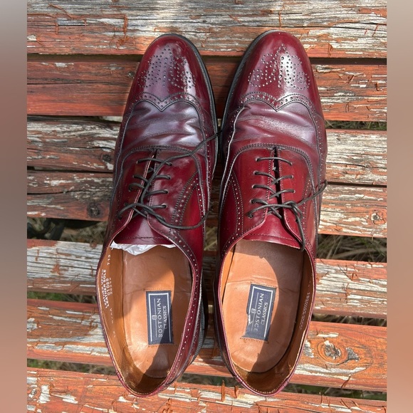 Bostonian Classics leather Brownish/Burgundy Mens Dress Shoes Sz-13 B/AA. T - Picture 7 of 10
